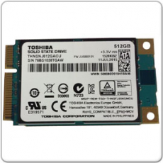 Toshiba THNSNJ512GACU mSATA - 512 GB Solid State Drive Festplatte fr Notebooks